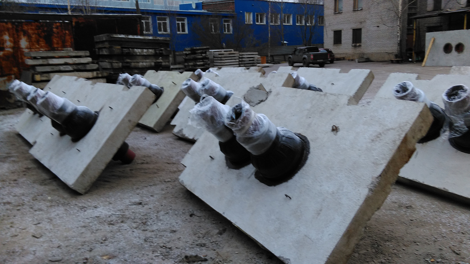 Неподвижная щитовая опора